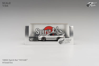 1/64 - 180sx Metallic Silver, Spirit Rei Miyabi modified version - Micro Turbo - MT6407A4