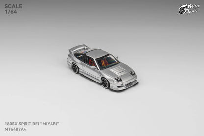 1/64 - 180sx Metallic Silver, Spirit Rei Miyabi modified version - Micro Turbo - MT6407A4