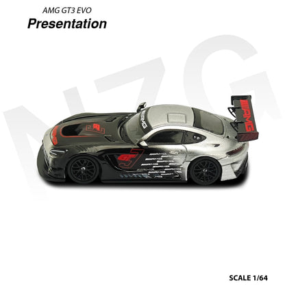 1/64 Mecedes - AMG GT3 Evo II Presentation - KiloWorks/ NZG - 114600005