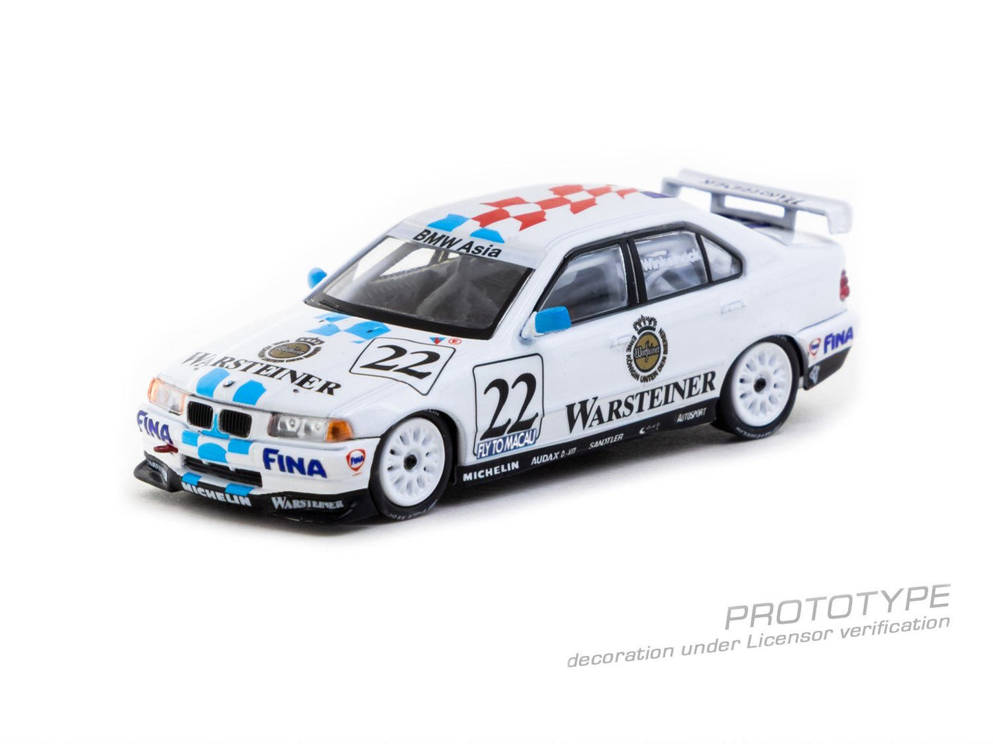 1/64 BMW 320i Macau Guia Race 1996 Joachim Winkelhock - Tarmac Models/WRK83 - WK83-034h