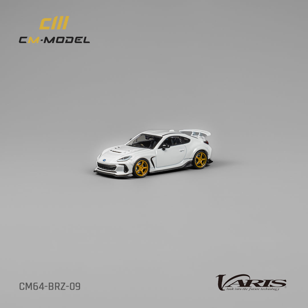 1:64 Subaru BRZ Varis Widebody White BRZ -  CM Models - CM64-BRZ-09