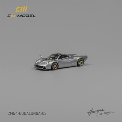 1:64 Pagani Codalunga Metallic silver- CM Models - CM64-Codalunga-03