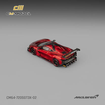 1/64 Mclaren 720SGT3X Metallic red - CM Models - CM64-720SGT3X-02
