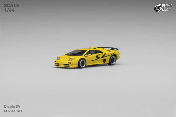 1/64 - Custom Diablo SV - Metallic Yellow - Micro Turbo - MT6413A1 1/64 - Custom Diablo SV - Metallic Yellow - Micro Turbo - MT6413A1
