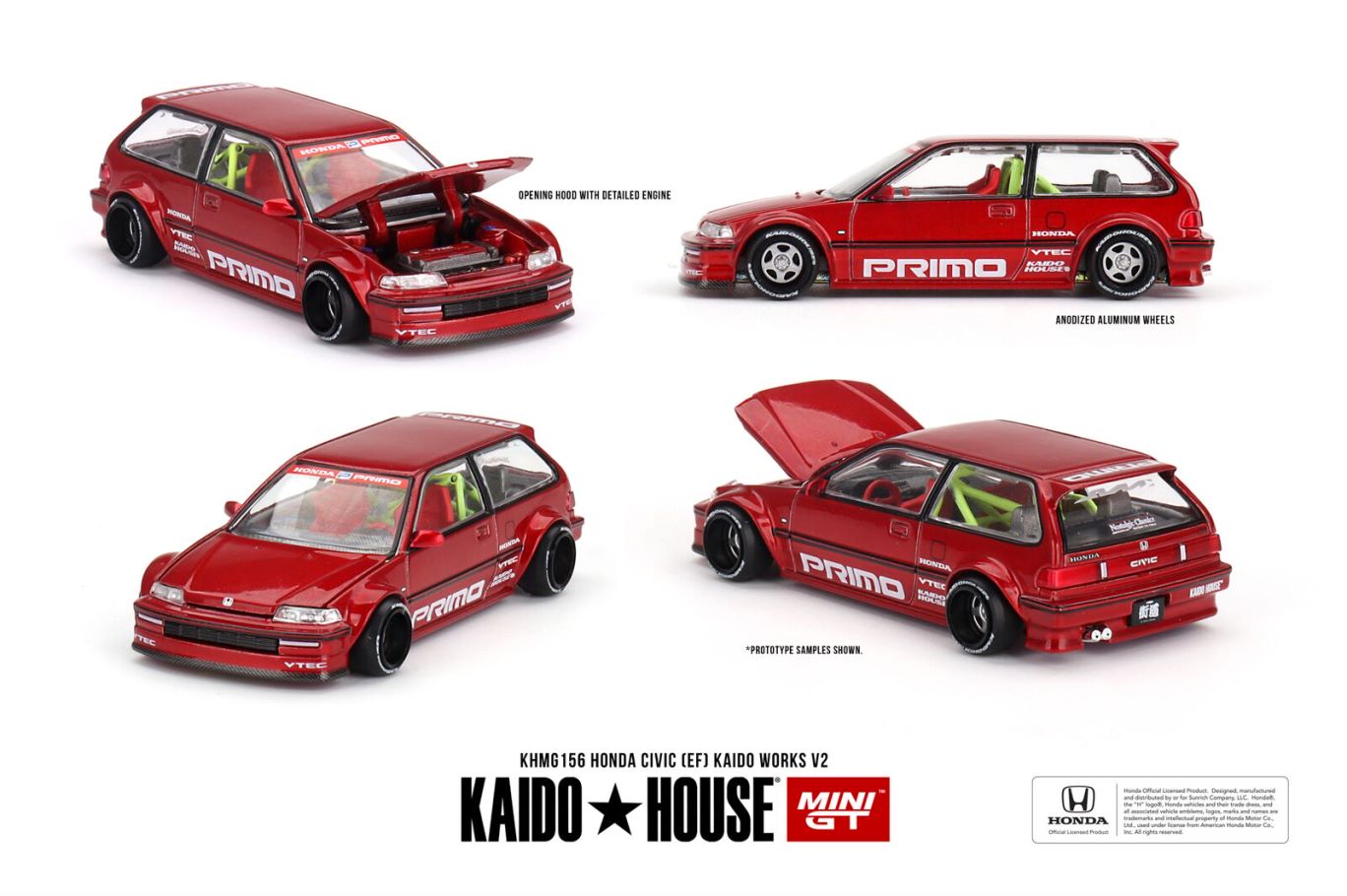 1/64 Honda Civic (EF) Kaido Works V2 - MGTKHMG156