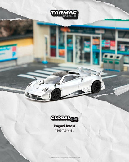 1/64 - Pagani Imola Matt Silver - TARMAC - T64G-TL046-SL