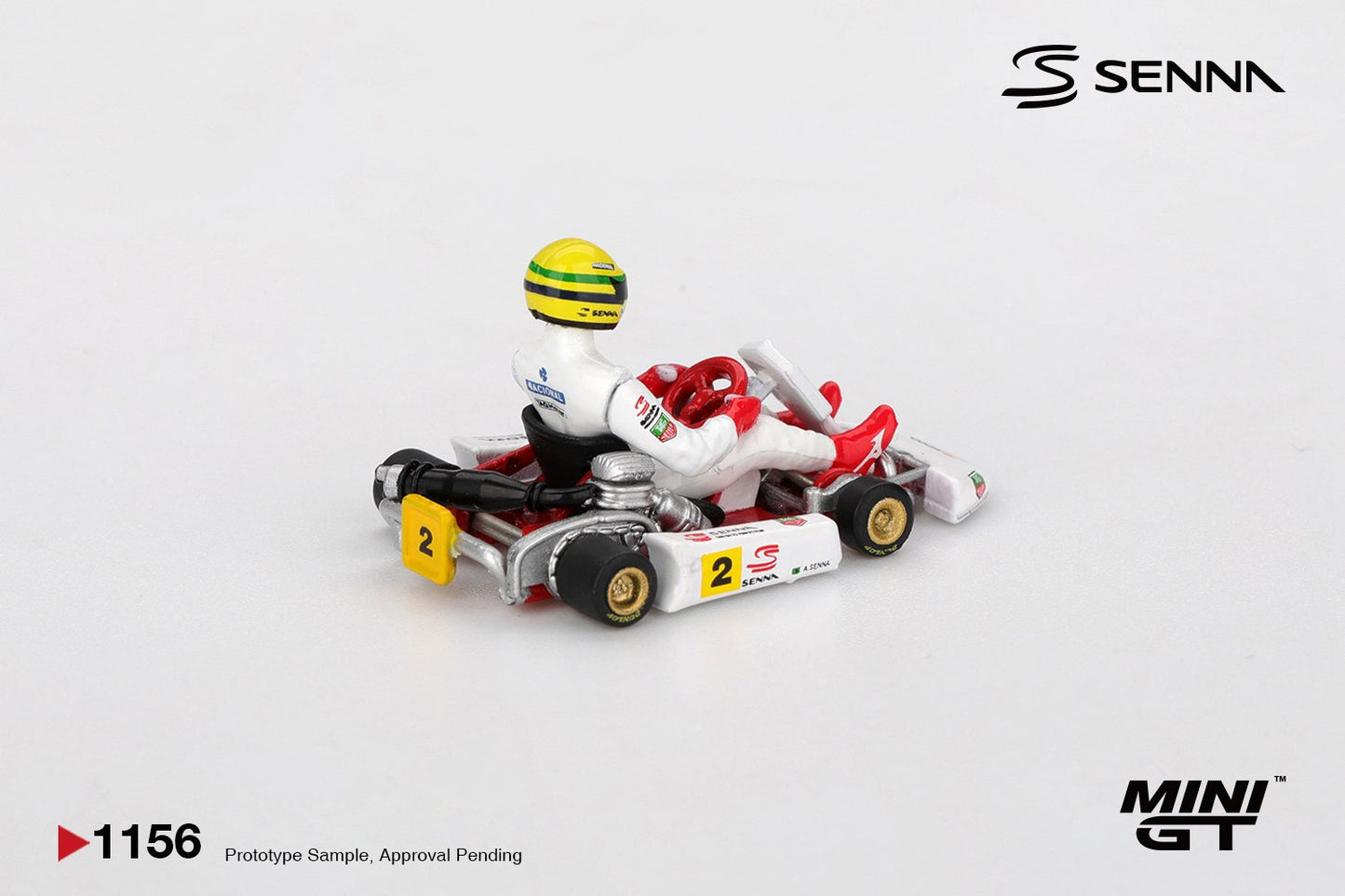 1/64 SENNA KART NO.2 AYRTON SENNA DA SILVA 1993 MASTERS OF PARIS-BERCY - MiniGT - MGT01156