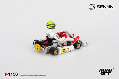 1/64 SENNA KART NO.2 AYRTON SENNA DA SILVA 1993 MASTERS OF PARIS-BERCY - MiniGT - MGT01156