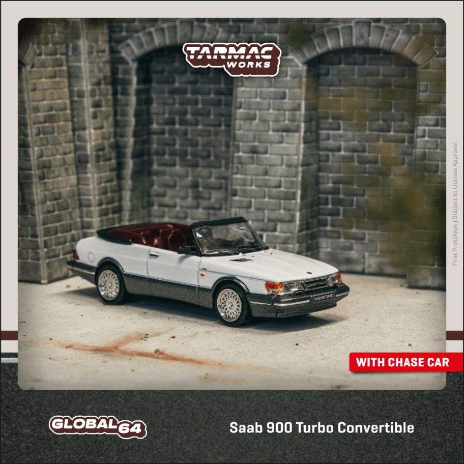 1:64 Saab 900 Turbo Convertible White - T64G-067-WH