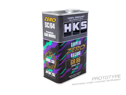 1/64 HKS Toyota GR86 Grey - Tarmac Models - T64G-038-GY