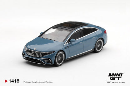 1/64  MERCEDES-AMG EQS 53 BLUE - Mini GT - MGT01418  ***Pre Order***