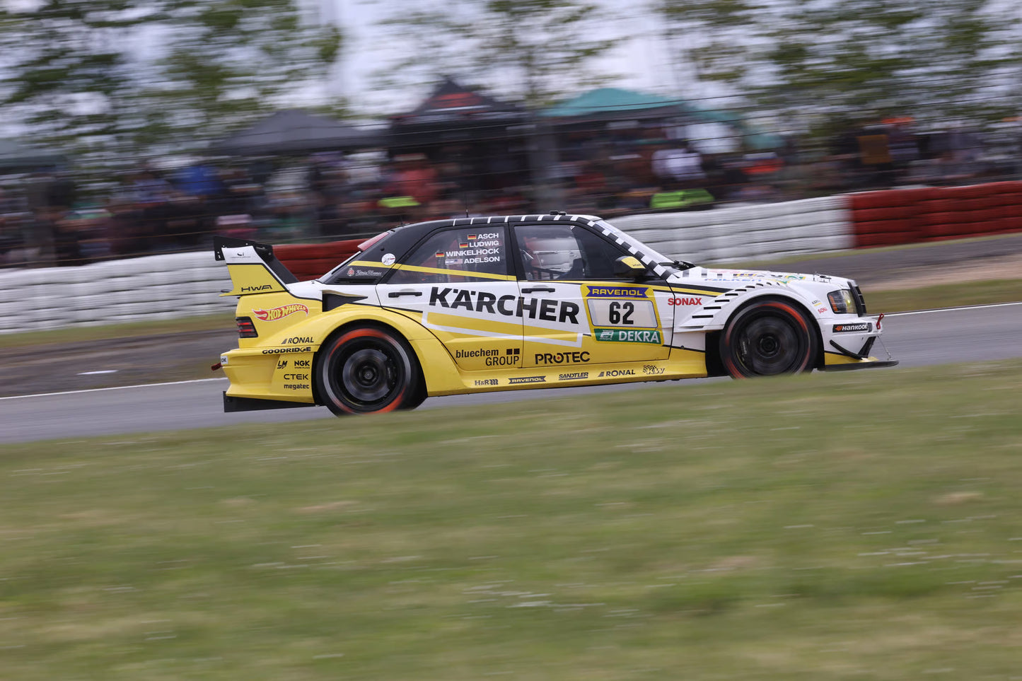 1/64 2026 HWA EVO.R HWA Engineering Speed#62 A. Adelson/S. Asch/L. Ludwig/M. Winkelhock 24H Nürburgring 2026, yellow/white - Spark - spa64S197