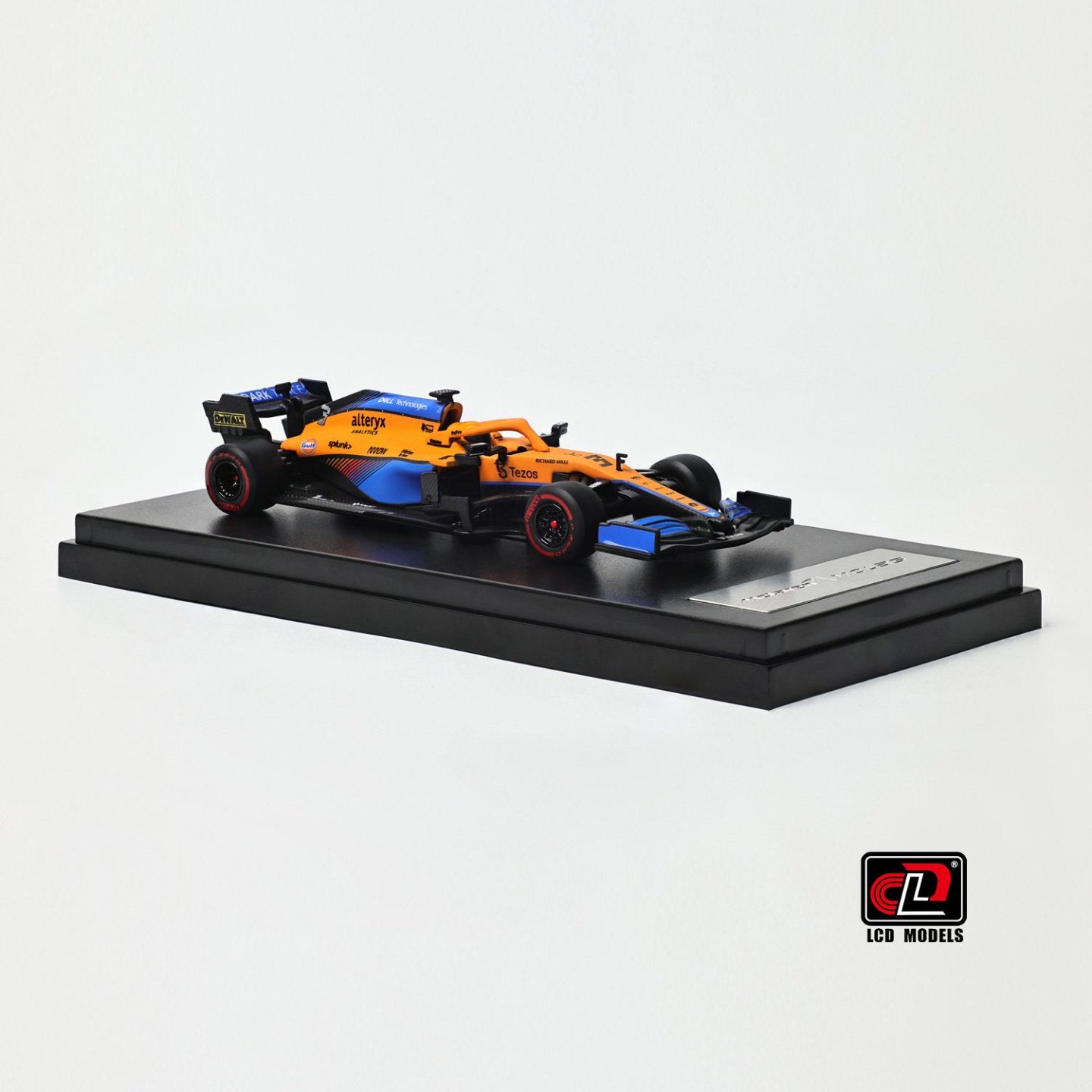 1/64 F1 MCL35L TEAM MCLAREN N 3 SEASON 2021 DANIEL RICCIARDO - ORANGE LIGHT BLUE - LCD Models - LCD64030-OR