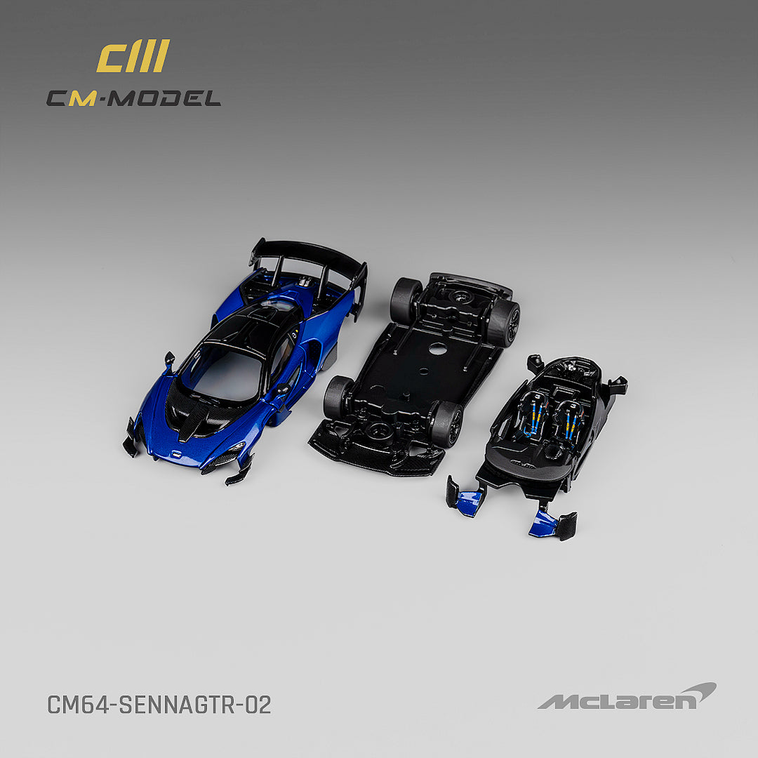 1:64 Mclaren Senna GTR Metallic blue GTR - CM64- SennaGTR-02