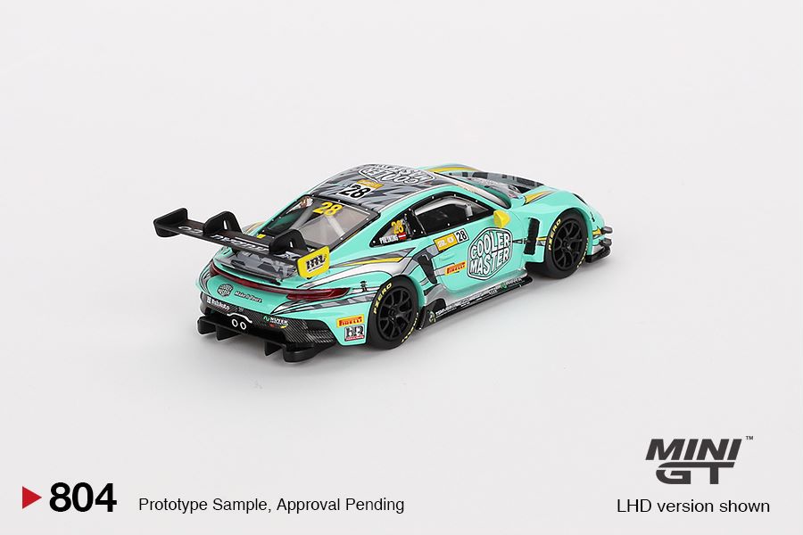 1/64 PORSCHE 911 GT3 R NO.28 HUBAUTO RACING 2023 FIA GT WORLD CUP 70TH MACAU GRAND PRIX (LHD) - MGT00804-L