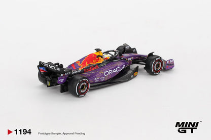 1/64 - ORACLE RED BULL RACING RB19 NO.1 MAX VERSTAPPEN 2023 F1 2023 LAS VEGAS GP WINNER - MiniGT - MGT01194