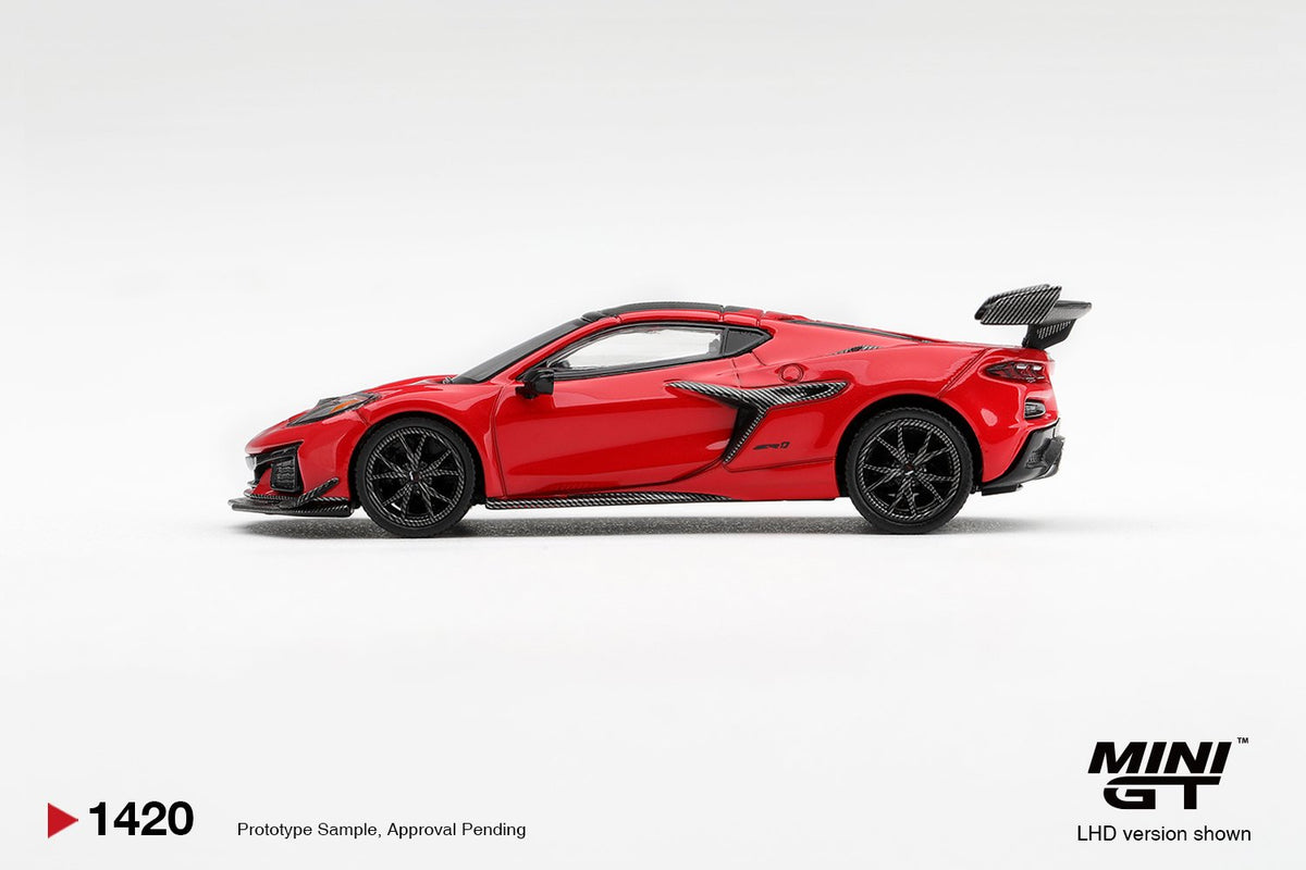 1/64 CHEVROLET CORVETTE ZR1 TORCH RED (LHD) - Mini GT - MGT01420  ***Pre Order***