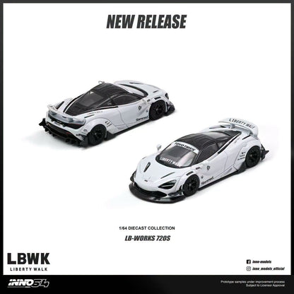 1/64  Liberty Walk 720S, white - Inno64 - in64-LBWK720S-01