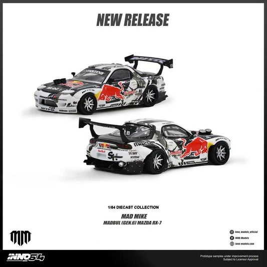1/64 Mazda RX-7 Mad Mike *Madbul Gen6 - Inno64 - in64-RX7MM-02
