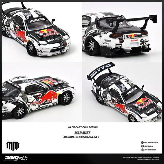 1/64 Mazda RX-7 Mad Mike *Madbul Gen6 - Inno64 - in64-RX7MM-02