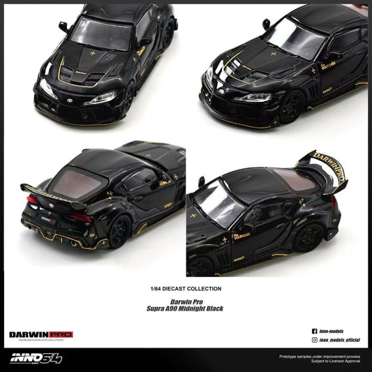 1/64 Toyota Supra A90 *DarwinPRO*, midnight black - Inno64 - in64-A90DP-GBLACK