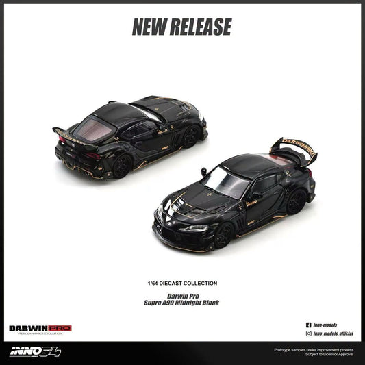 1/64 Toyota Supra A90 *DarwinPRO*, midnight black - Inno64 - in64-A90DP-GBLACK