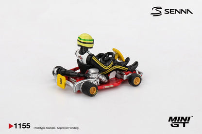 1/64  SENNA KART FORMULA K NO.9 AYRTON SENNA DA SILVA 1981 KARTING WORLD CHAMPIONSHIP  - MiniGT - MGT01155