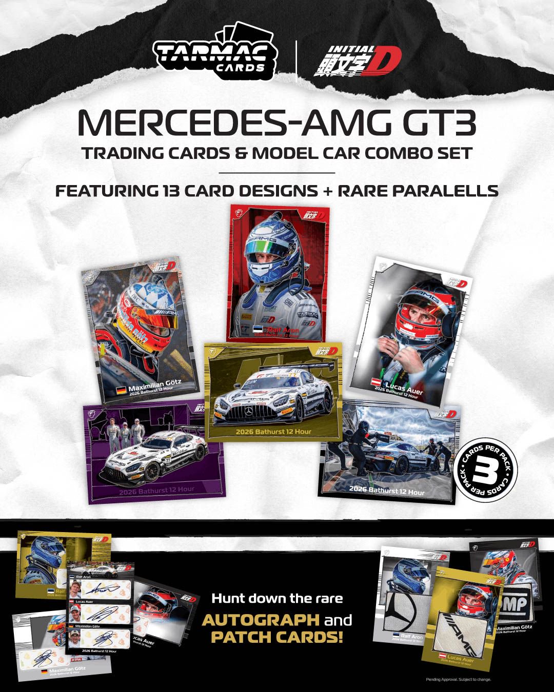 1/64 Mercedes-AMG GT3 Bathurst 12h 2026 Craft-Bamboo Racing Ralf Aron / Lucas Auer / Maximilian Götz - Tarmac Works - T64-062-26BH77