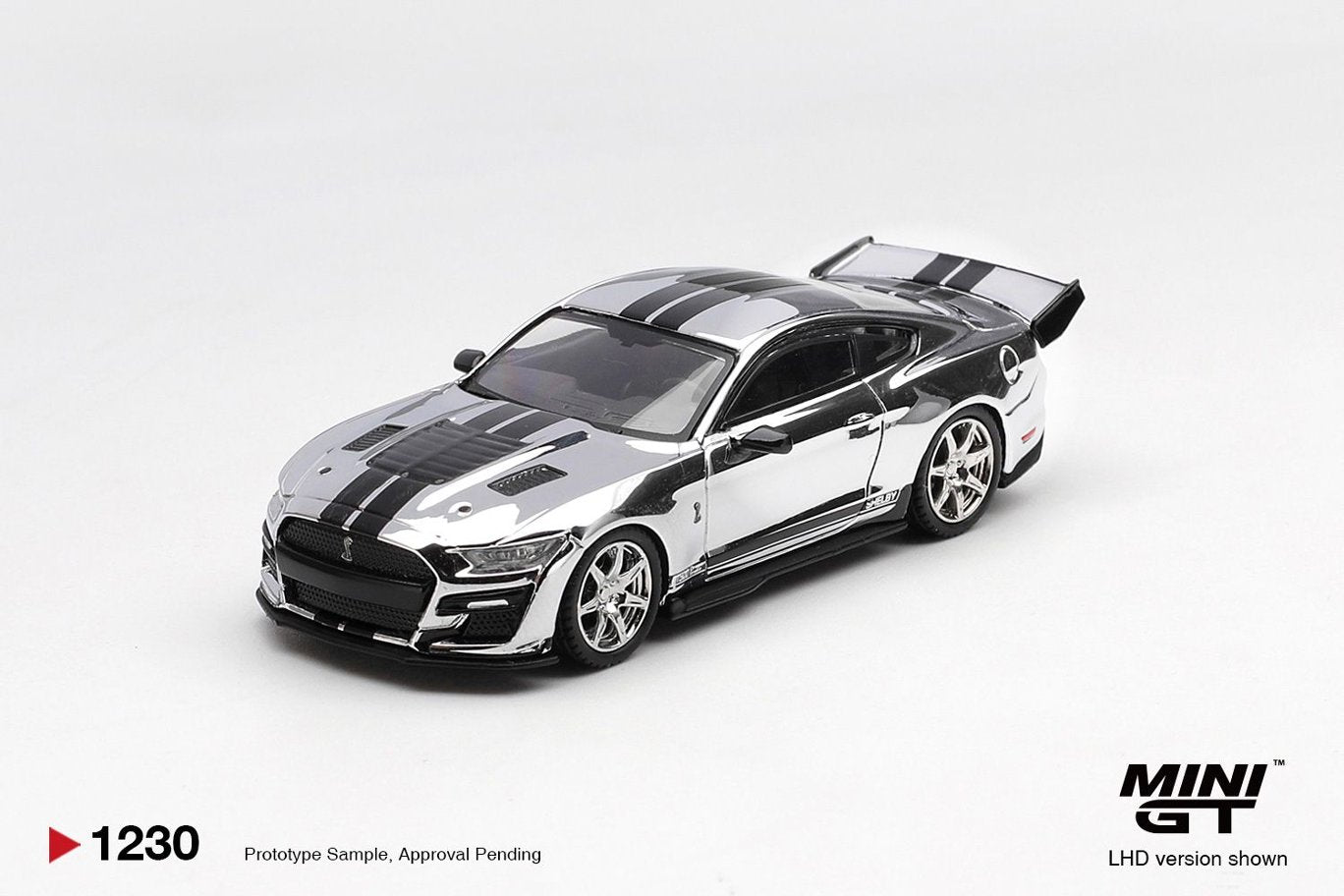 1/64 Shelby GT500 Dragon Snake Concept Chrome Silver - Mini GT - MGT01230