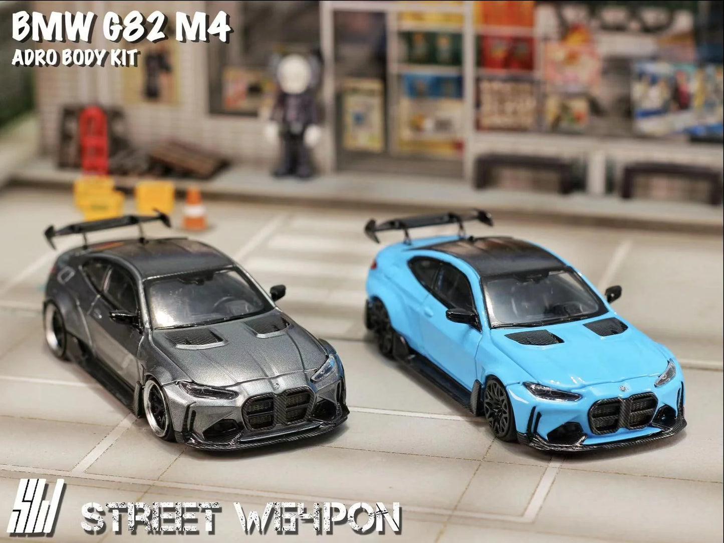 1/64 BMW G82 M4 ADRO BODY KIT Widebody (2 Colours)  - Street Weapon.