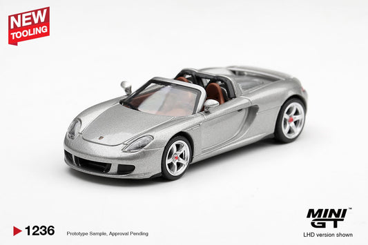 1/64 PORSCHE CARRERA GT SILVER - Mini GT - MGT01236