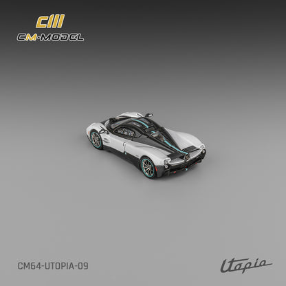 1:64 Pagani Utopia pearl white  with carbon - CM Models - CM64-Utopia-09