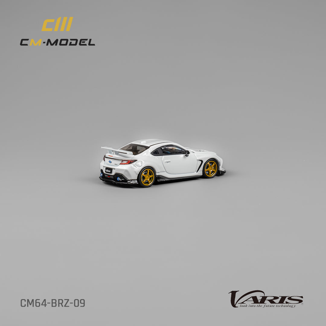 1:64 Subaru BRZ Varis Widebody White BRZ -  CM Models - CM64-BRZ-09