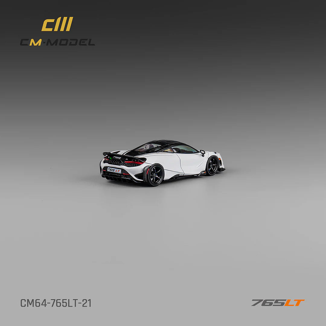 1/64 - McLaren 765LT White with carbon hood CM64- 765LT-21