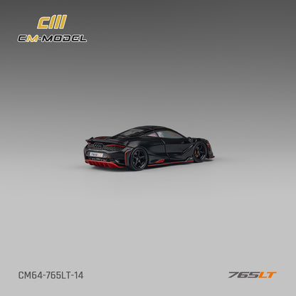 1:64 Mclaren 765LT Matt black 765LT-  CM Models - CM64-765LT-14