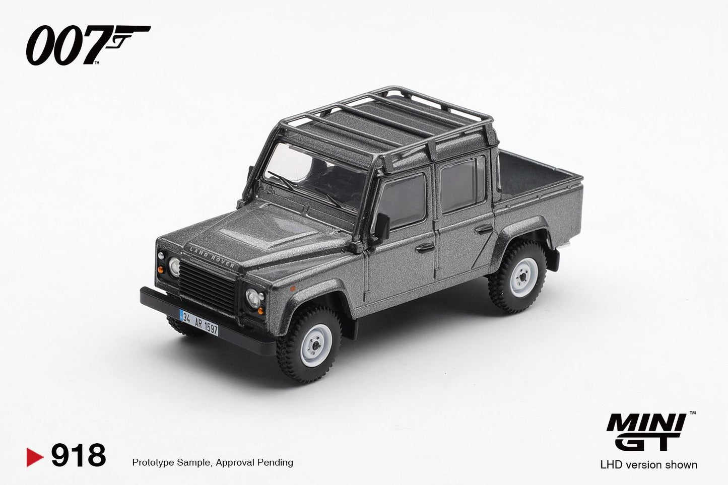 1/64 LAND ROVER DEFENDER 110 CREW CAB SKYFALL (LHD) ENGLISH BLISTER PACKAGING - MiniGT - MGT00918-007E