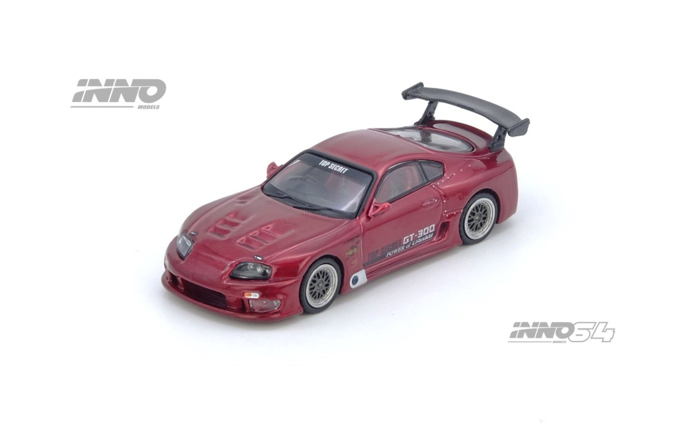 1/64 TOYOTA SUPRA (A80) "TOP SECRET" Red - Inno64 - IN64-A80TS-RED