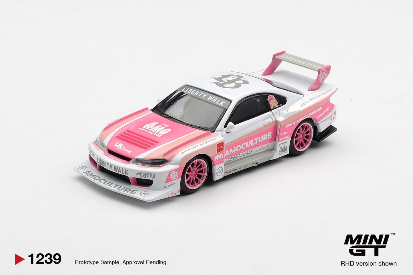 1/64 NISSAN SILVIA (S15) LB-SUPER SILHOUETTE AMOCULTURE - Mini GT - MGT01239
