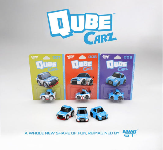 QUBECARZ INNER PACK COMPLETE SET OF 3 STYLE CARS - Mini GT - QZ002PACK3