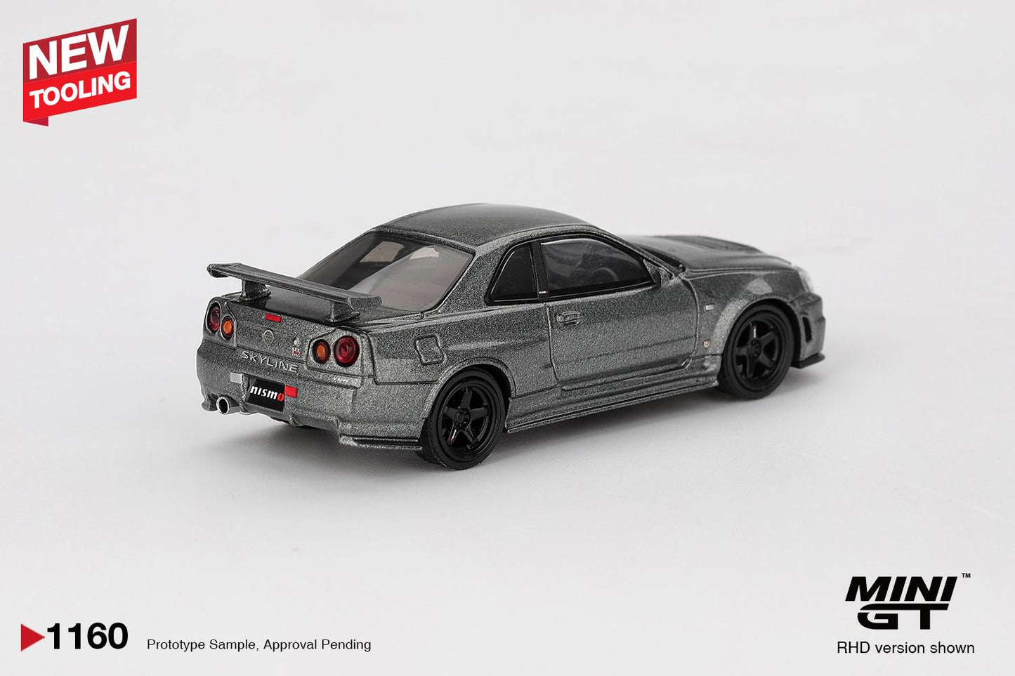 1/64 NISSAN SKYLINE GT-R DARK METAL GREY (NISMO BNR34 CRS VERSION)  - MiniGT - MGT01160