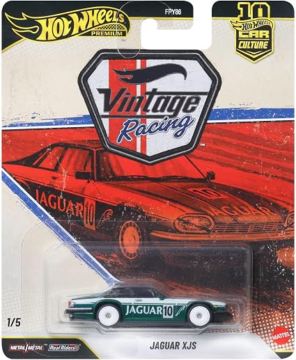 1/64 Vintage Racing / #1 - Jaguar XJS (British Racing Green) - Hot Wheels - hwmv976T