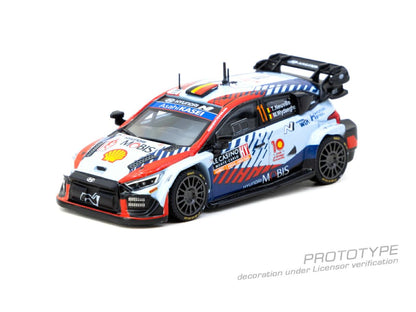 1:64 Hyundai i20 N Rally1 Hybrid Rallye Monte-Carlo 2024 Winner Thierry Neuville / Martijn Wydaeghe - T64-089-24MCR11