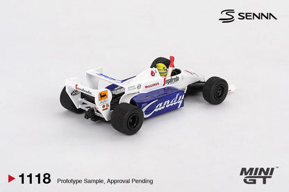 1/64 Toleman TG184 #19 Ayrton Senna  1984 Monaco Grand Prix 2nd Place - Mini GT - MGT01118