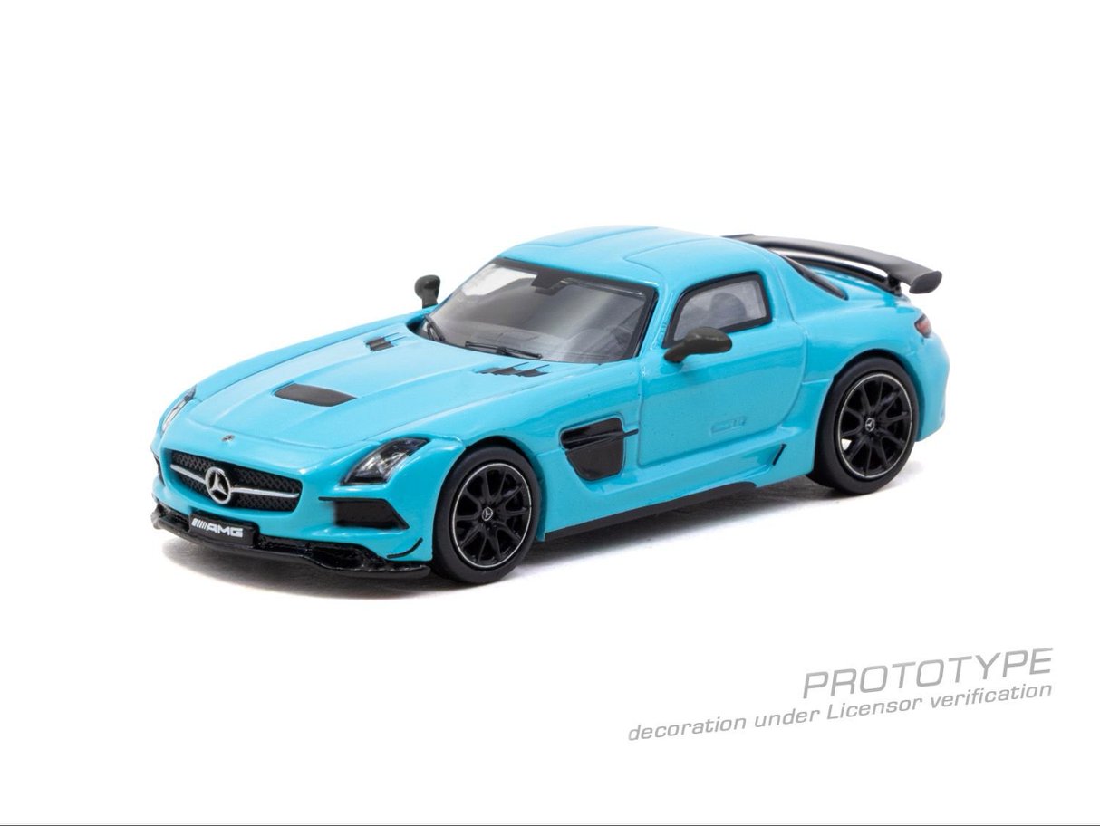 1/64 Mercedes-Benz SLS AMG Coupé Black Series Matte Blue - Tarmac Models - T64G-027-BC  ***Pre Order***