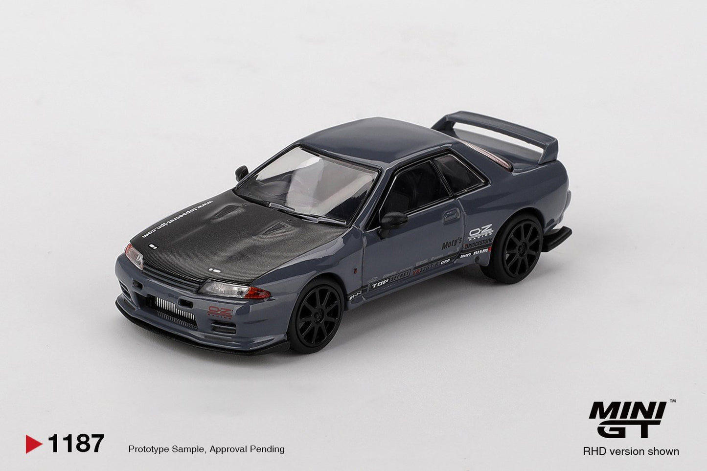 1/64 NISSAN SKYLINE GT-R TOP SECRET VR32 STEALTH GREY (RHD) - MiniGT - MGT01187