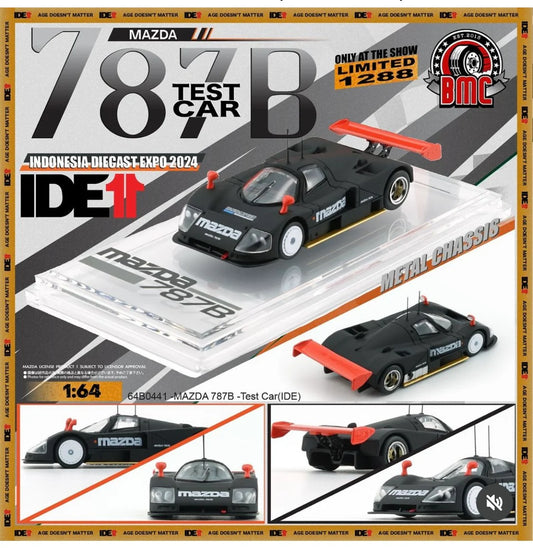 1:64 Mazda 787B Test car *Indonesia Diecast Expo 2024*, black/red/white  - BM Creations - BM64B0441