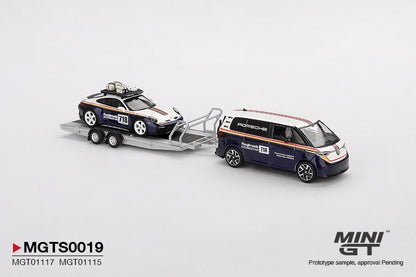 1/64 Porsche 911 Dakar #718 / Volkswagen ID. Buzz Porsche Centrum Gelderland Roughroads Set - MGTS0019