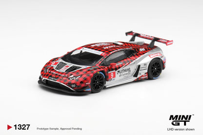 1/64 LAMBORGHINI HURACAN GT3 EVO2 NO.9 PFAFF MOTORSPORTS 2025 IMSA WEATHERTECH GTD PRO  - Mini GT - MGT01327