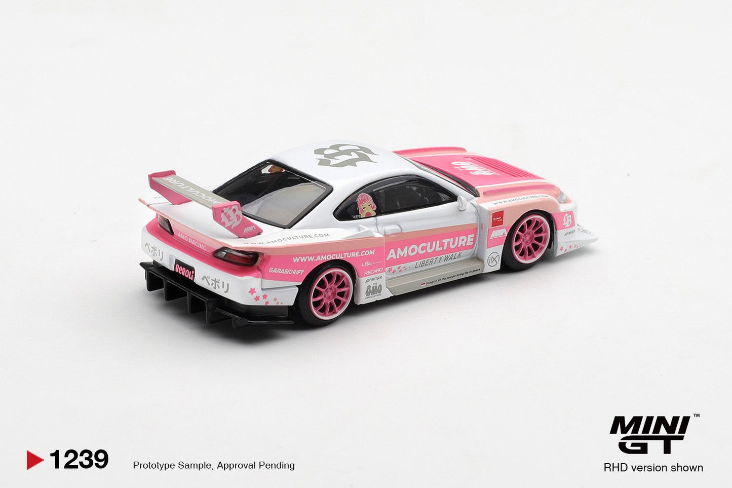 1/64 NISSAN SILVIA (S15) LB-SUPER SILHOUETTE AMOCULTURE - Mini GT - MGT01239