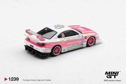 1/64 NISSAN SILVIA (S15) LB-SUPER SILHOUETTE AMOCULTURE - Mini GT - MGT01239